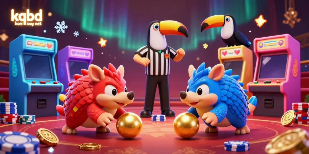 Experience exhilarating gameplay with kqbd hom nay net in this vibrant 3D casino scene.
