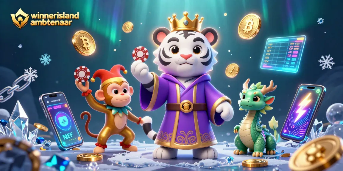 Experience thrilling excitement with winnerisland ambtenaar as the elegant tiger, playful monkey, and jade dragon unite in vibrant casino chaos.